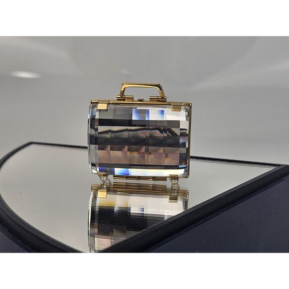 Swarovski Crystal 210821 Luggage Suitcase Mirror Rare Opens! Unboxed - Picture 4 of 11